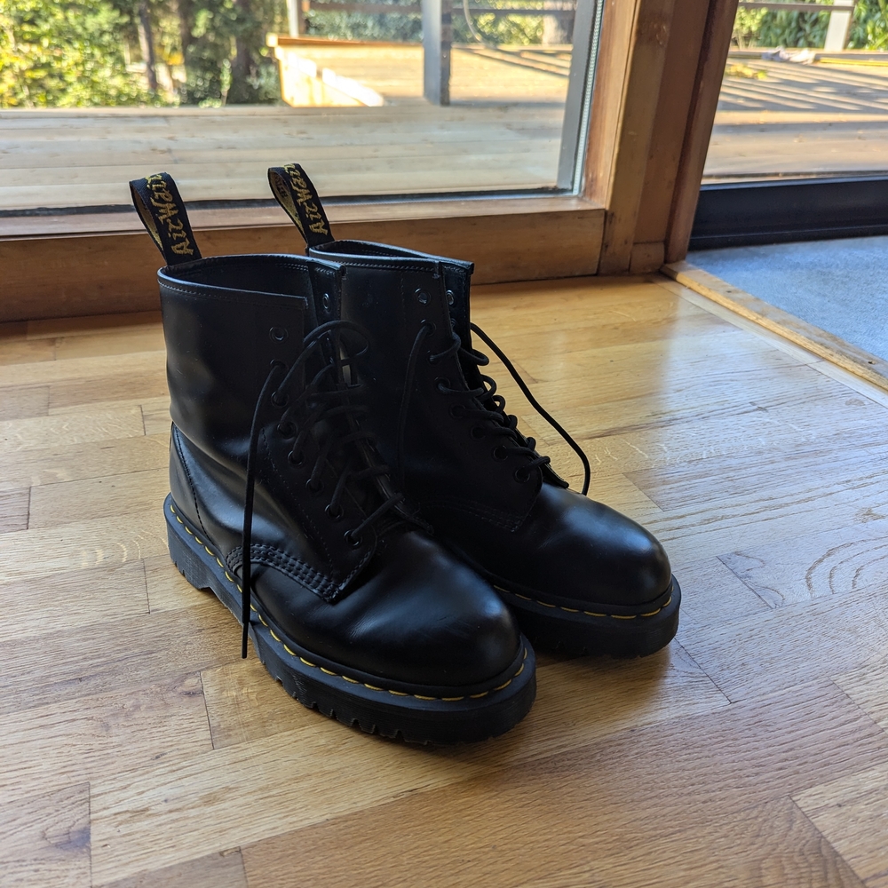 Dr. Martens Black Leather Boots